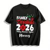 Family Christmas 2026 Making Memories Together Mommy Top Pure Cotton T-shirt