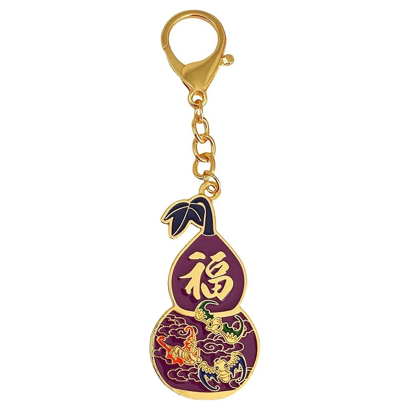 

[YISHUI] (Isui) feng shui keychain gourd lucky amulet lucky charm Talisman longevity health wallet key chain