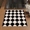 1Pcs Rubber Drying Mat With Checkerboard Pattern Drying Mat For Coffee Shop Restaurant Kitchen Carpet Tableware Durable Diatom