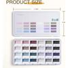 1 SET Fuumuui 24-Farben Deckende Halbfeuchte Solide Aquarellfarbe Set Künstlerbedarf für Künstler Anfänger Malerei Hobbyisten Malerei