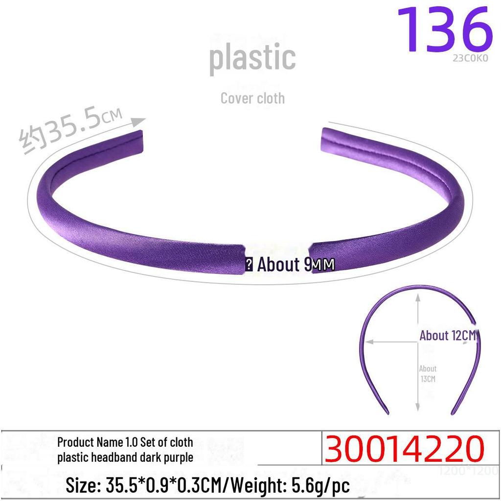 1.0CM Plastic Headband for DIY Hair Accessories