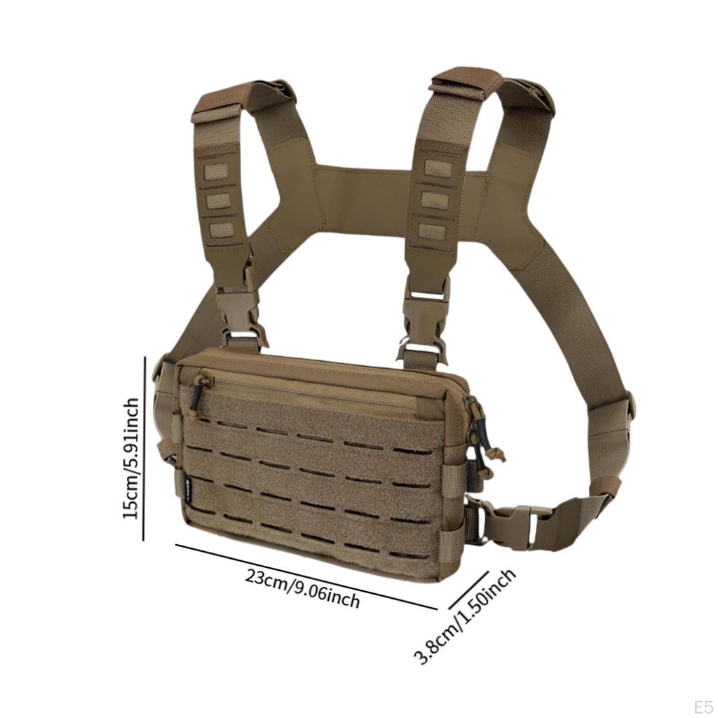 Chest Pack Utility Waterproof Pouch for Workout Cycling Rock Climbing