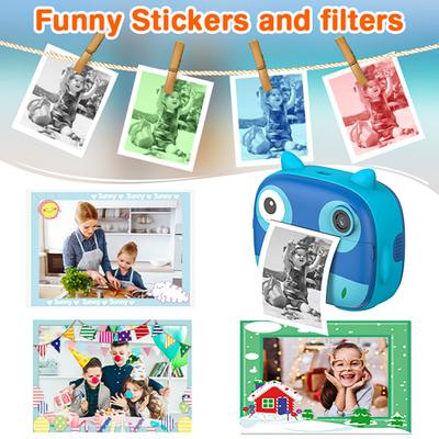 2,5 000 Roztomilá detská okamžitá kamera 12 Mpx detská digitálna kamera Childeren Instant Print Camera s 2,4-palcovým