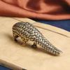 Solid Copper Small Pangolin Figurines Miniature Vintage Bronze Animal Home Ornament Statue Desktop Oranment Craft Gift Accessory