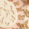 1pc-Multi Butterfly Fly Decorative Flower Pattern Silicone Mold Baking Cake Cookie Texture Printing Mat Drip Glue