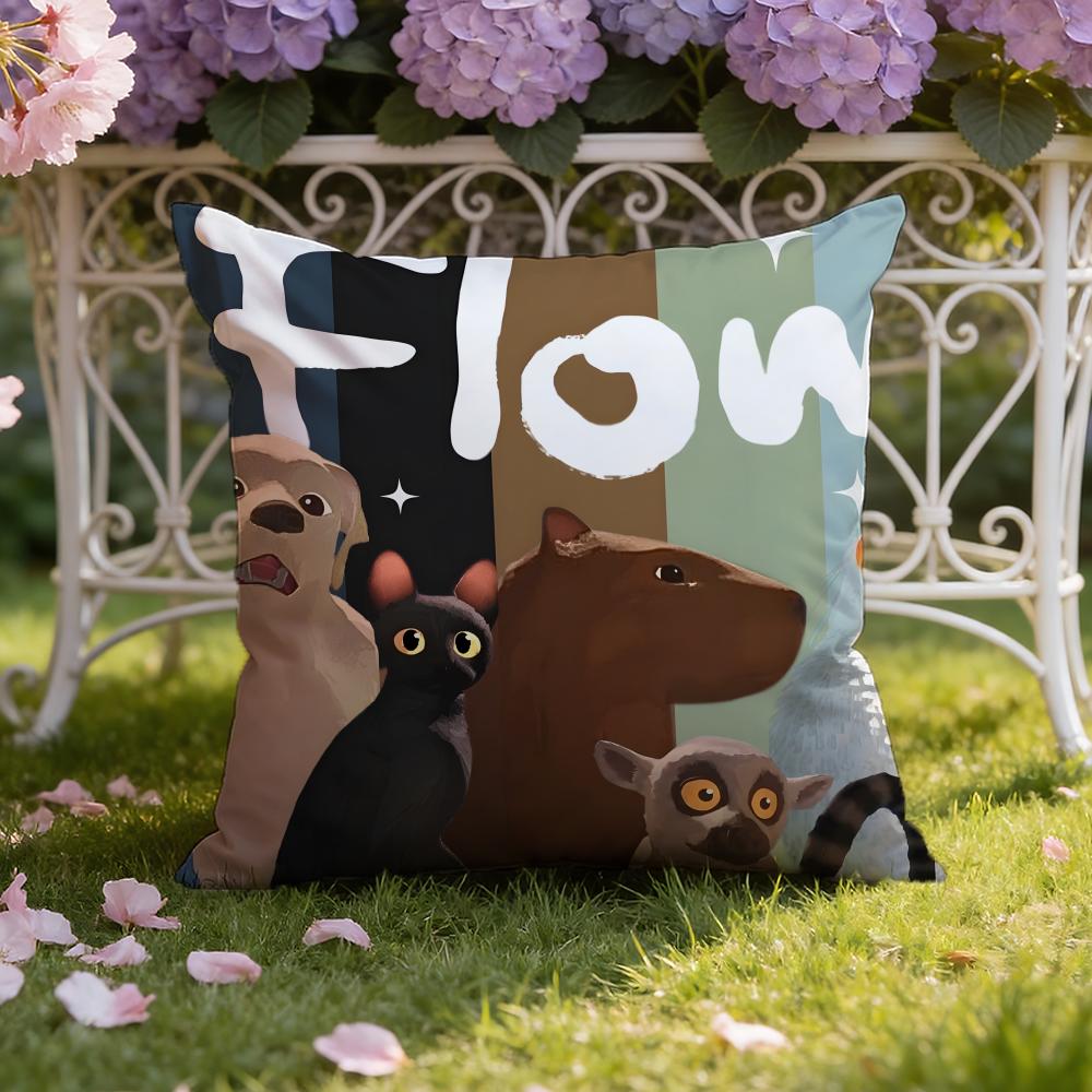Cartoon movie F-Flow Cushion Cover Home & Car Dual-Scene Pillow Cover: Reversible for Premium Comfort