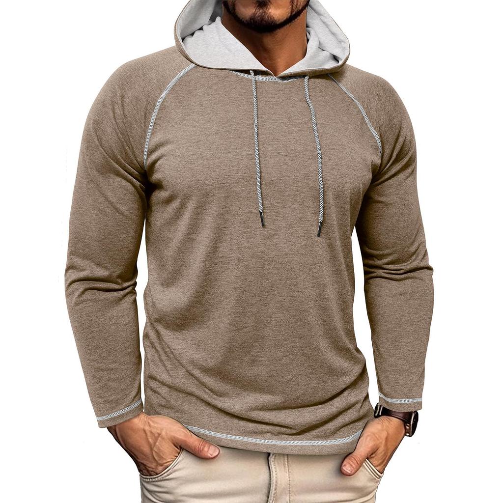 Men’s Hoodies Long Sleeves Shirts Autumn Spring Casual Tops Sportswear Sweatshirt Vintage Classic T Shirt