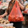 Red Thickened Vest-Style Plastic Shopping Bags