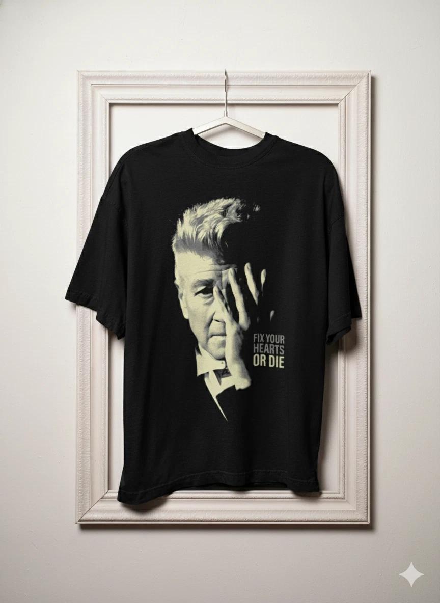 

Unisex Adult Casual Movie David Lynch Fix Your Hearts Or Die Graphi... XL