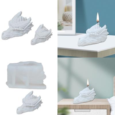 Dragon Head Silicone Candle Molds Epoxy Resin Silicone Molds for Candle Soap Plaster Decorations, Plaster Silicone Molds