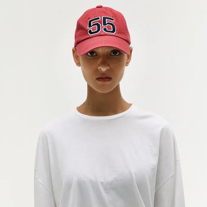 WASHED 55 BALLCAP_red
