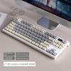 LT84 Oriental White The Third Mock Examination RGB Hot Plug Game Mechanical Keyboard Wireless Bluetooth Game Office Keyboard