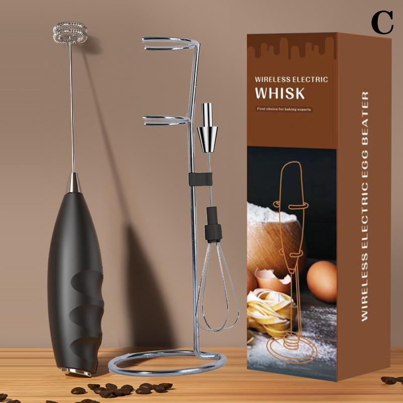 Wireless Electric Milk Frother Mixer Battery-Powered Handheld Foamer Coffee Cream Soup Peanut Butter Egg Whisk Baking Accessor