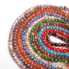 10pcs/Bag 8/10/12mm Murano Transparent Glass Lampwork Beads For Jewelry Making Women DIY Bracelet Flower Rondelle Faceted Beads