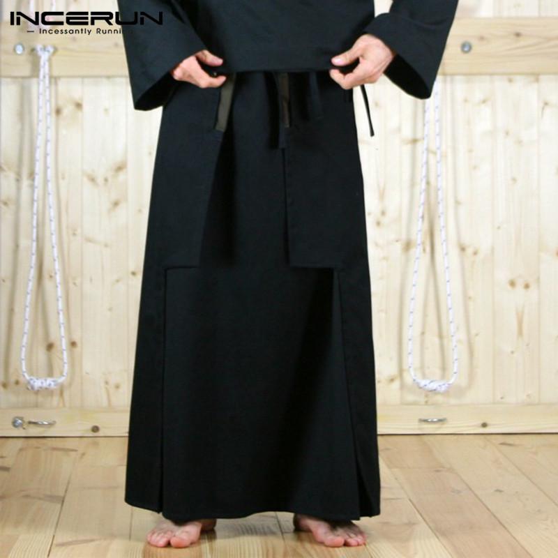 INCERUN Kilt da uomo stile arti marziali kilt da guerriero Scozia