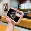 Huse de telefon N96 cu design Ochi de tigru, cu margine ondulată Macaron, pentru iPhone 16 Pro Max Samsung S24 Plus S23 Ultra A35 A05s Xiaomi Redmi Note 13, husă rezistentă la șocuri