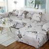 Sofa-Sitzkissenbezug mit geometrischem Druck, Möbelschutz, L-förmiger Ecksessel, elastischer Sofabezug für das Wohnzimmer zu Hause