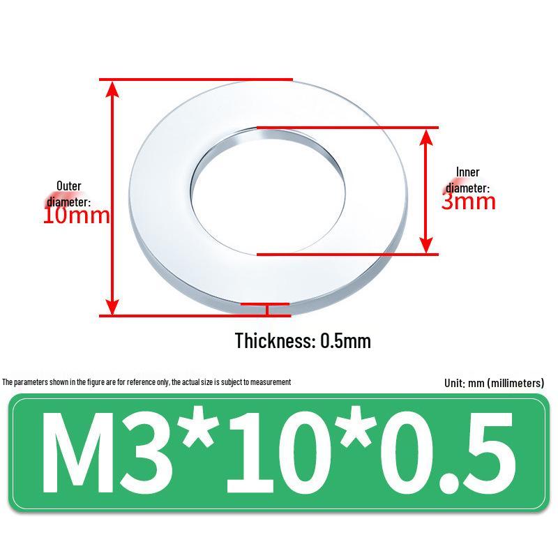 Extra Large Galvanized Metal Flat Washer (Sizes M1.6-M14)