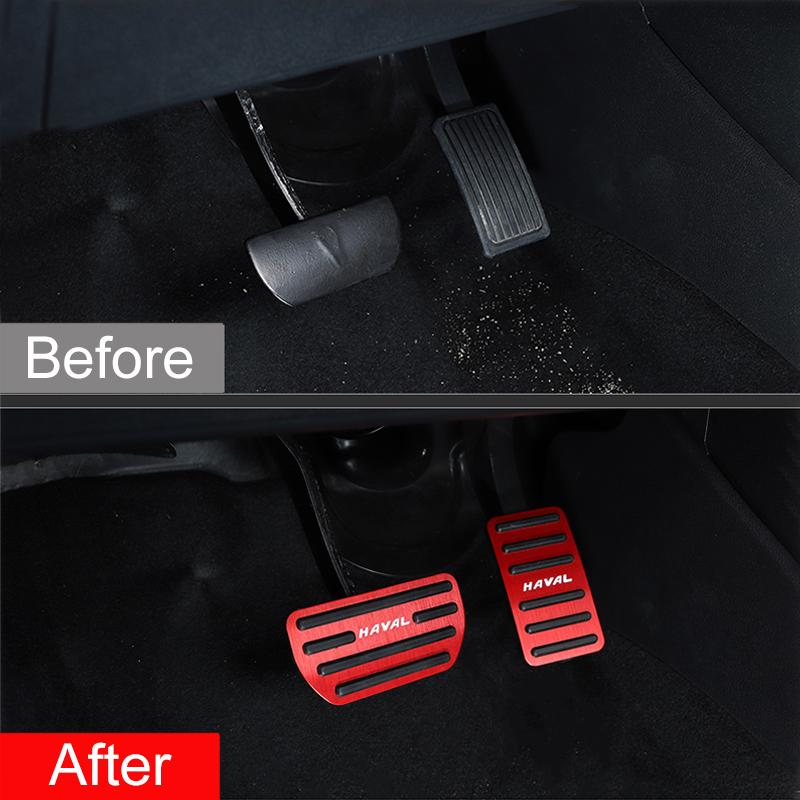 For Great Wall Haval H6 F7 F7x H4 F5 M6 Coupe 2011-2018  Car Accelerator Pedal Brake Pedals Non Slip Cover Case