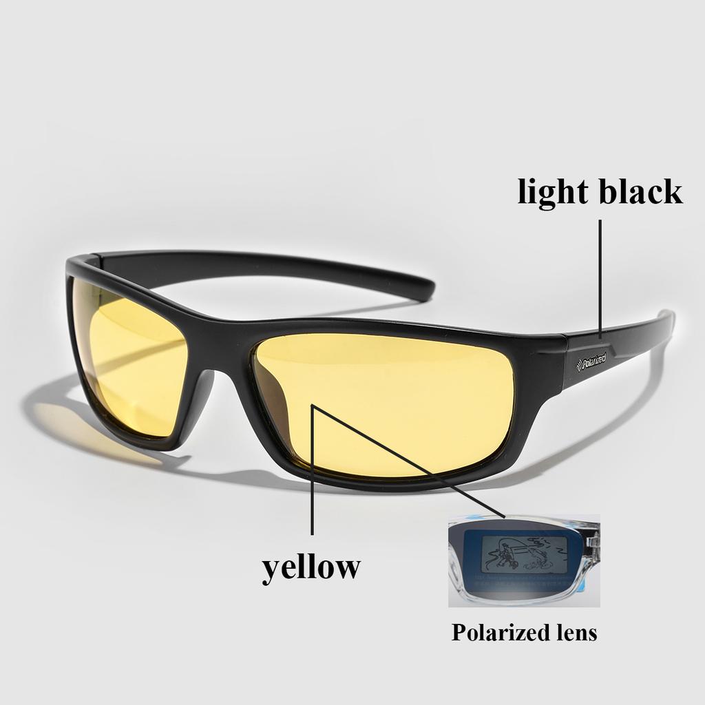 Ruiao Polarized Sunglasses anti glare Men Sport Hipster women Glasses UV400 Hiking cycling Wrap outdoor bike Sunshades fishing