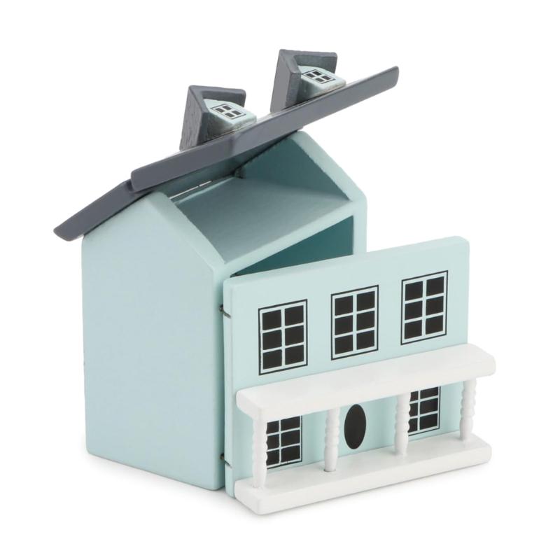 

Vintage Cottage Model for Children Mini Retro House Style Wood Cottage Figurine Desktop Perfect for Home or Office 1