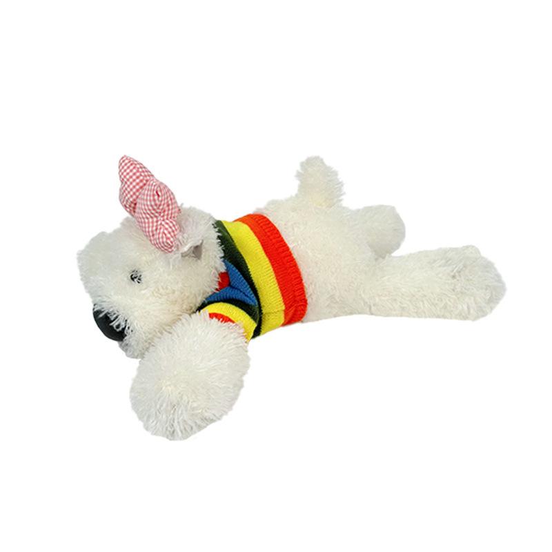 Cute West Highland Dog Doll Plush Toy Simulation Scribbled Puppy Sleeping Long Pillow Rag Doll