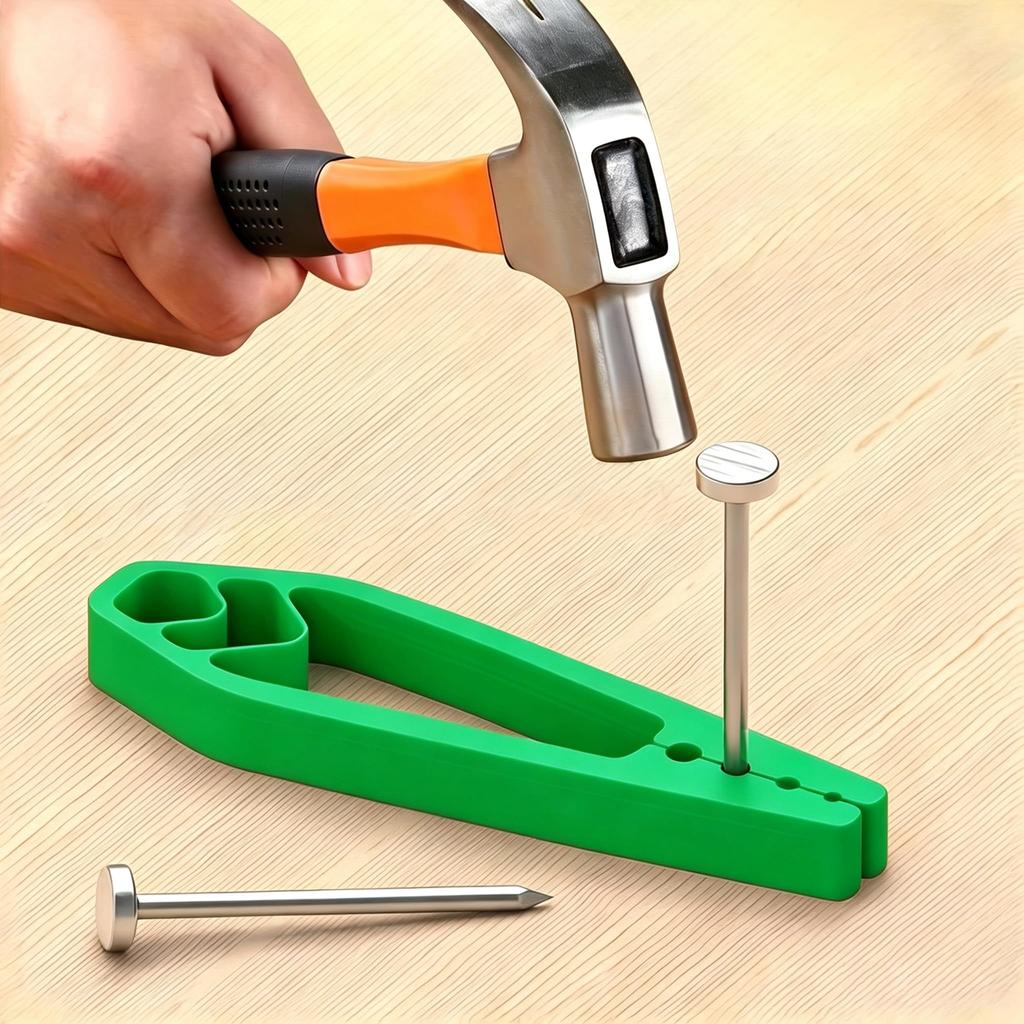 Nail Holder Hammering Tool | Anti-slip Joint Pliers, Protects Fingers, Portable Nail Fixing Tool, Suitable for Basic Repair and Car Construction