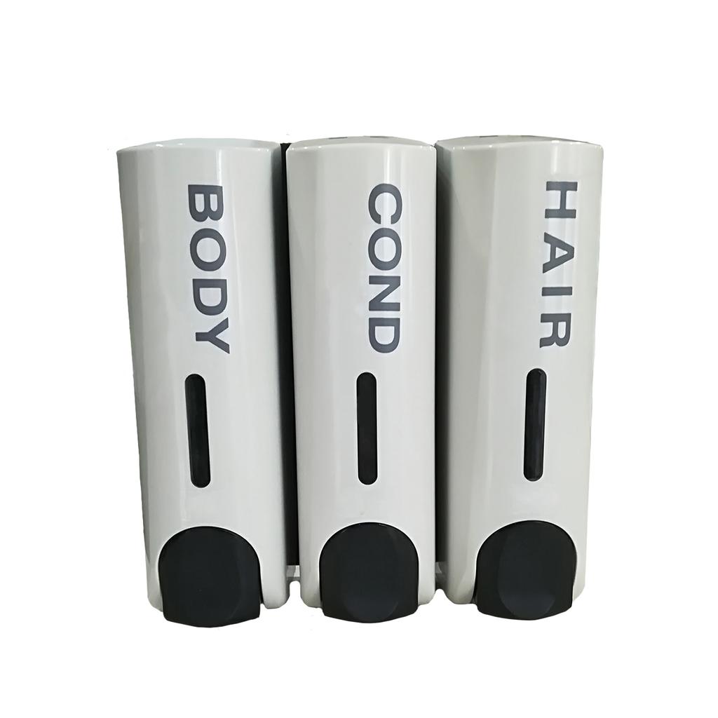 Shampoo Hand Wash Sanitizer Shower Gel Kitchen Wall Mount Liquid Dispensers Bathroom Soap Dispenser Set
