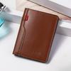 Ultra-dünne Mini-Herrenbörse Weiches Leder Kreditkartenetui Geldklammer Kartenhalter Kurz Vertikal Hochwertige Geldbörsen