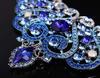 Elegant Full Diamond Clavicle Necklace & Earring Set for Evening Dress & Bridal Wear