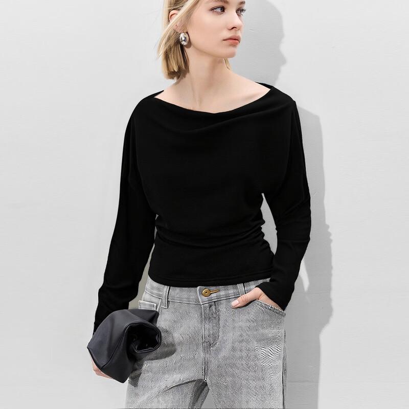 Her Figure Off-Shoulder Knit Sweater