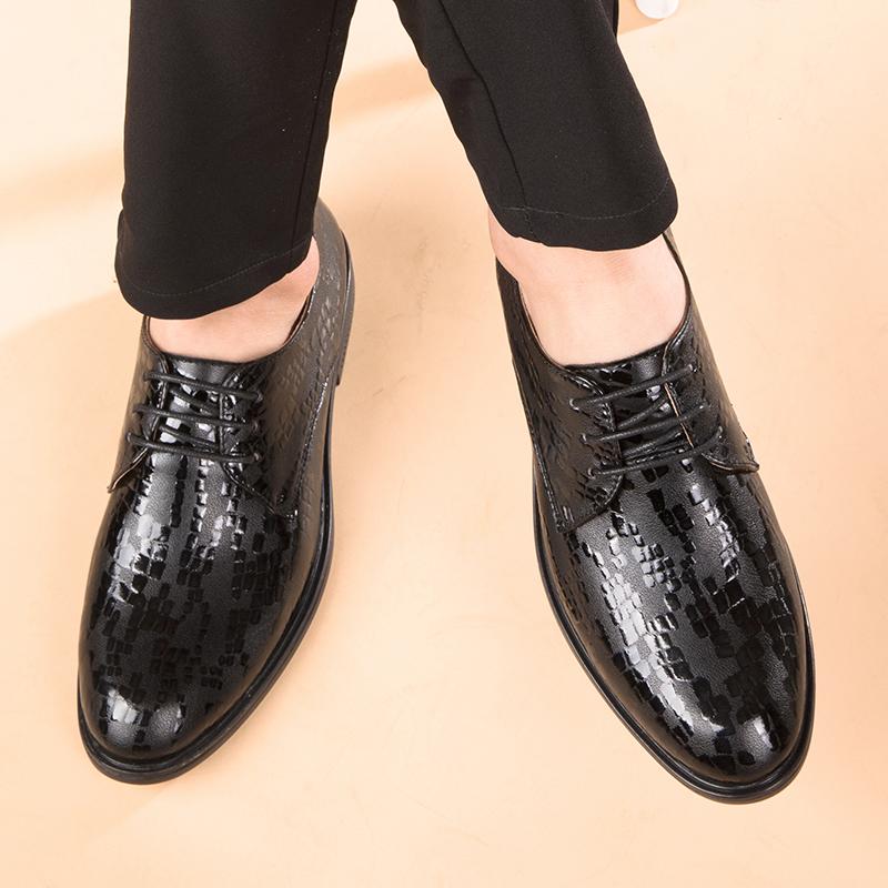 Clássico Luxo Marca Formal Casamento Social Lace-up Confortável Terno Oxfords Sapatos para Homem Casual Couro Adulto Sapatos Masculinos