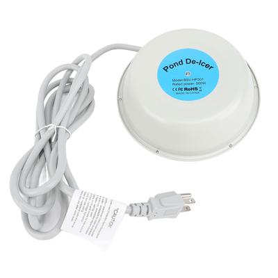 Ohřívač pítka pro ptáky Zimní venkovní pítko pro ptáky s termostatem Plovoucí jezírkový rozmrazovač 500W Integrální litina