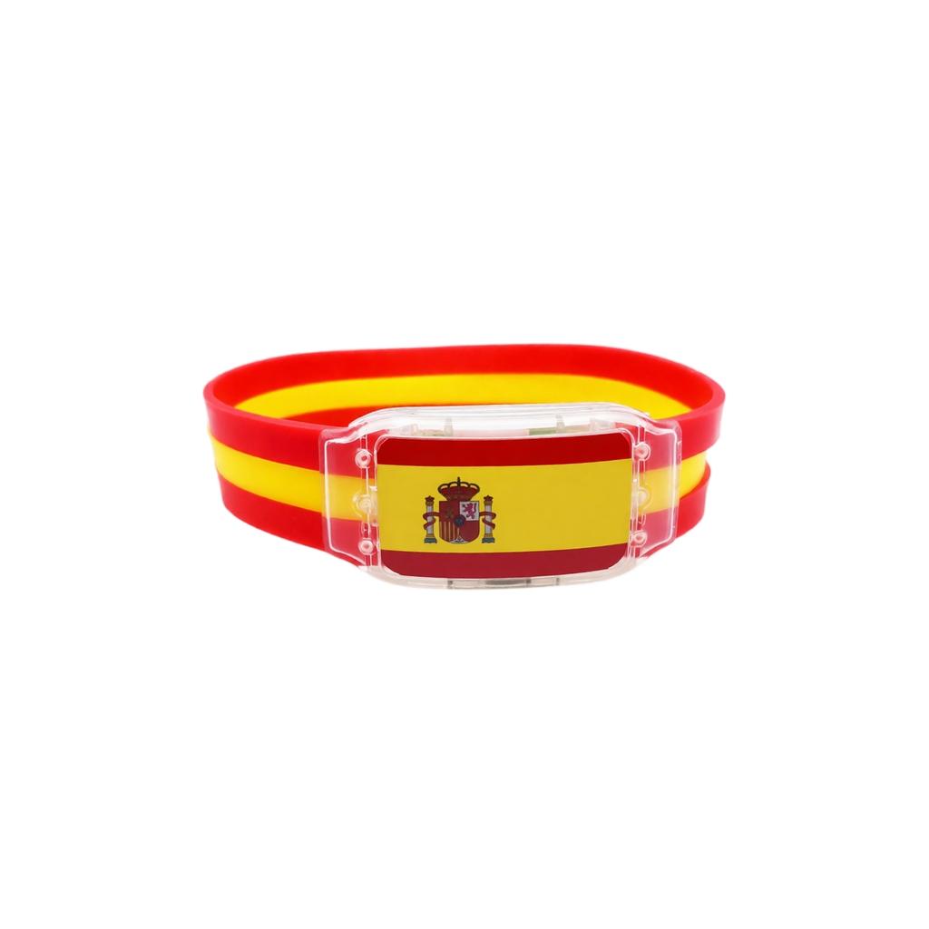 Silicone LED Wristband for Sports Fan Support - Light Up Bracelet for Events and Parties