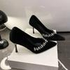 Ladies Shoes 2025 Shallow Women's High Heels New Crystal Office and Career Sexy Plus Size Best Seller High Heels Zapatos