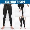 Guooolex Compression Long Front Cooling Sports Power Men's Tights, Spats, Opening, Tights, Stretch, Underwear, Sweat-Wicking, Quick-Drying,