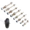 2 Pcs Precision Steel Wheel Axles with Stop Nuts 3/4/5/6MM for RC Aircraft Landing Gear Assembly