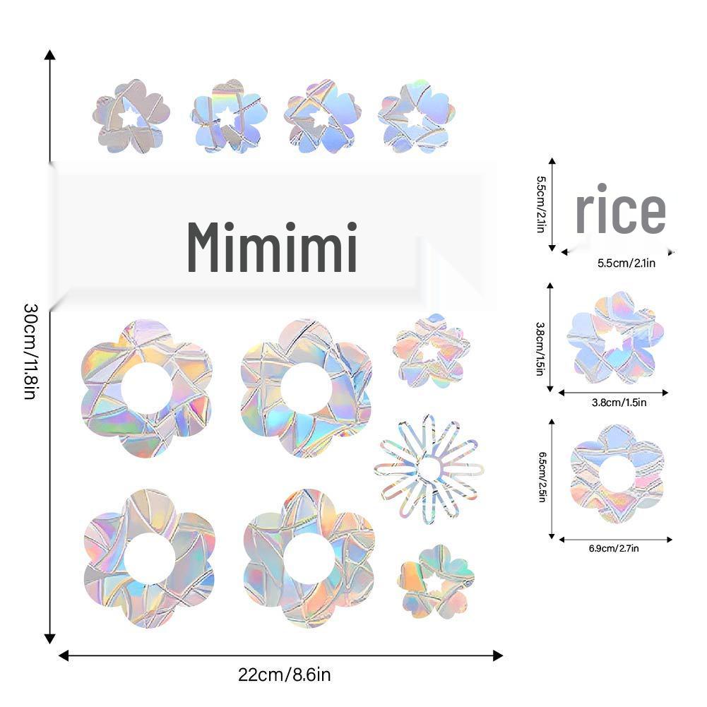 Aike Sun Prism Regenbogen Schmetterling Fensterglas Aufkleber