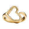 & Co.. Herzförmiger 18 Karat Goldring Unisex-Ringe 74239803