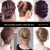 Lazy Bun Four-Tooth Comb Hairpin for Easy Hairstyles