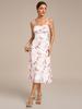 Ever-Pretty Women's Floral Sleeveless Adjustable Multiway High Stretch Midi Wedding Guest Dress