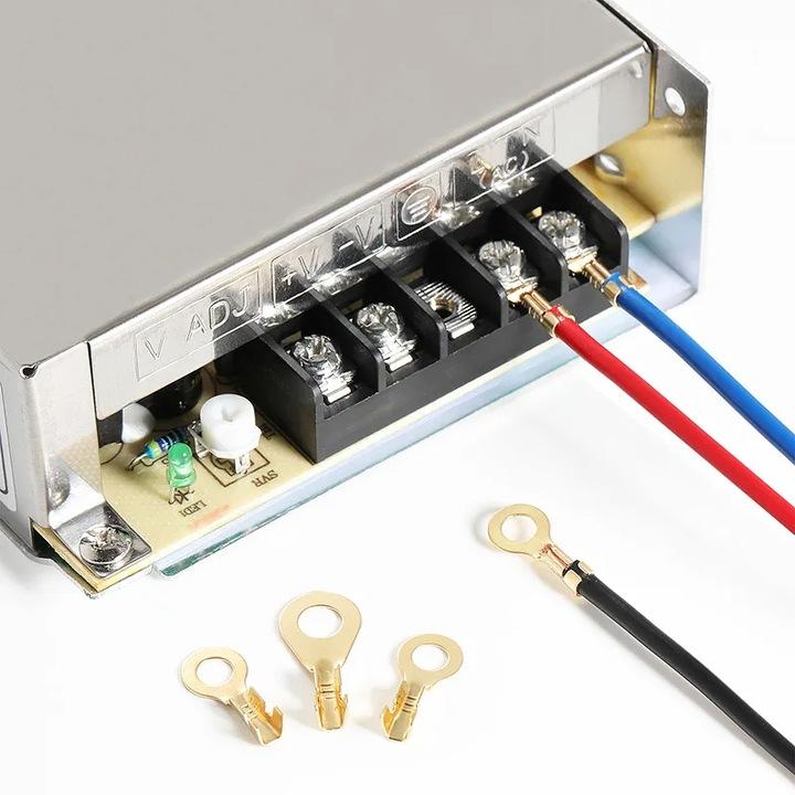 Rosfix Zestaw Konektorów Oczkowych M6-M10 – 300 Sztuk w Etui | Mosiężne Złącza | Wysoka Przewodność Elektryczna