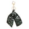 Leopard Themed Key Holder Pendant with Metal Lobster Clasp Polyester Fabric Purse Charm Bag Accessories for Handbag