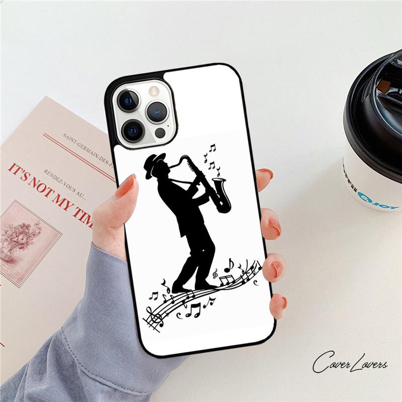 Musical Instruments Saxophone Phone Case For iPhone 17 Air 14 15 16 13 12 Max For Apple iPhone 17 Air 11 Pro Max Plus Coque