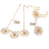 Japanese & Korean-Inspired Daisy Stud Earrings: Elegant Light Luxury, Versatile Design for Women