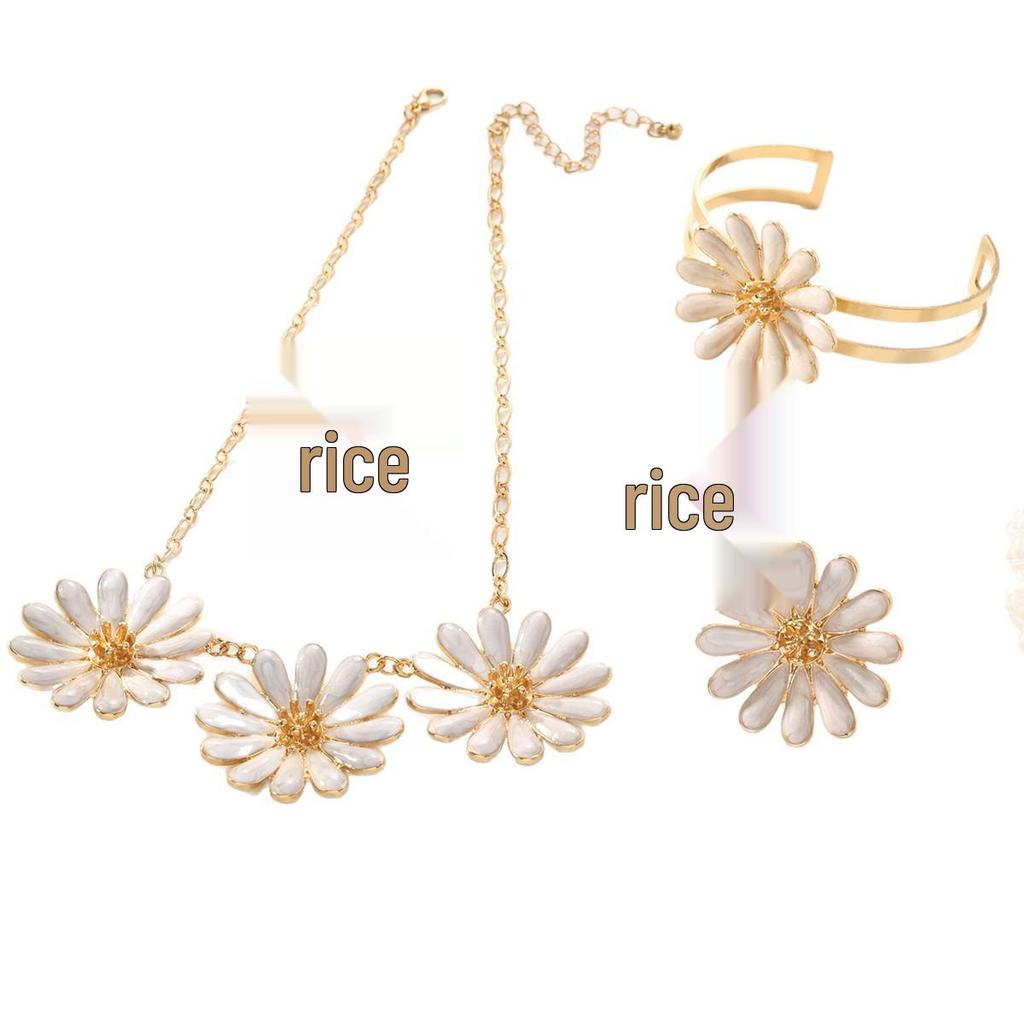 Japanese & Korean-Inspired Daisy Stud Earrings: Elegant Light Luxury, Versatile Design for Women