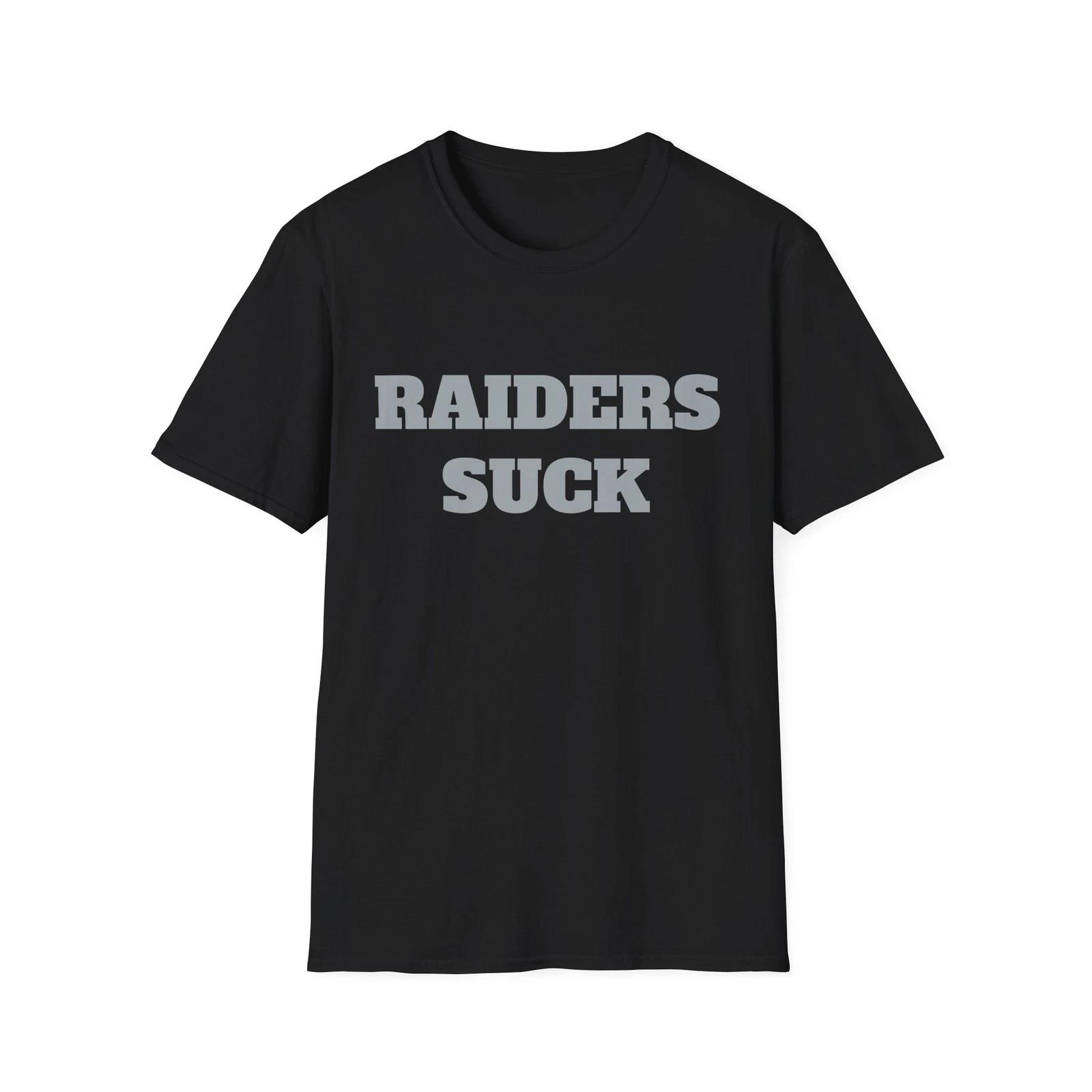Raiders Suck Football Softstyle T-Shirt - Sports Apparel, Great Gift S