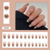 Nude Pink Cat Eye Press-On Nails 30Pcs Reusable Glossy Translucent False Nails With Gel-Like Shine & Easy Removal