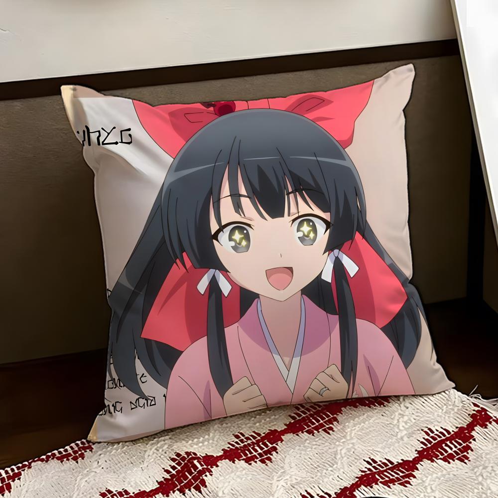 Anime IsekaiSuma Cushion Cover Reversible Soft Durable Pillow Cover Home Car MultiScene Use for Daily Comfort