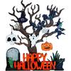 Halloween Decorations Evil Tree Pumpkin Tabletop Holiday Village For Parties And Events Home , 25X28cm,